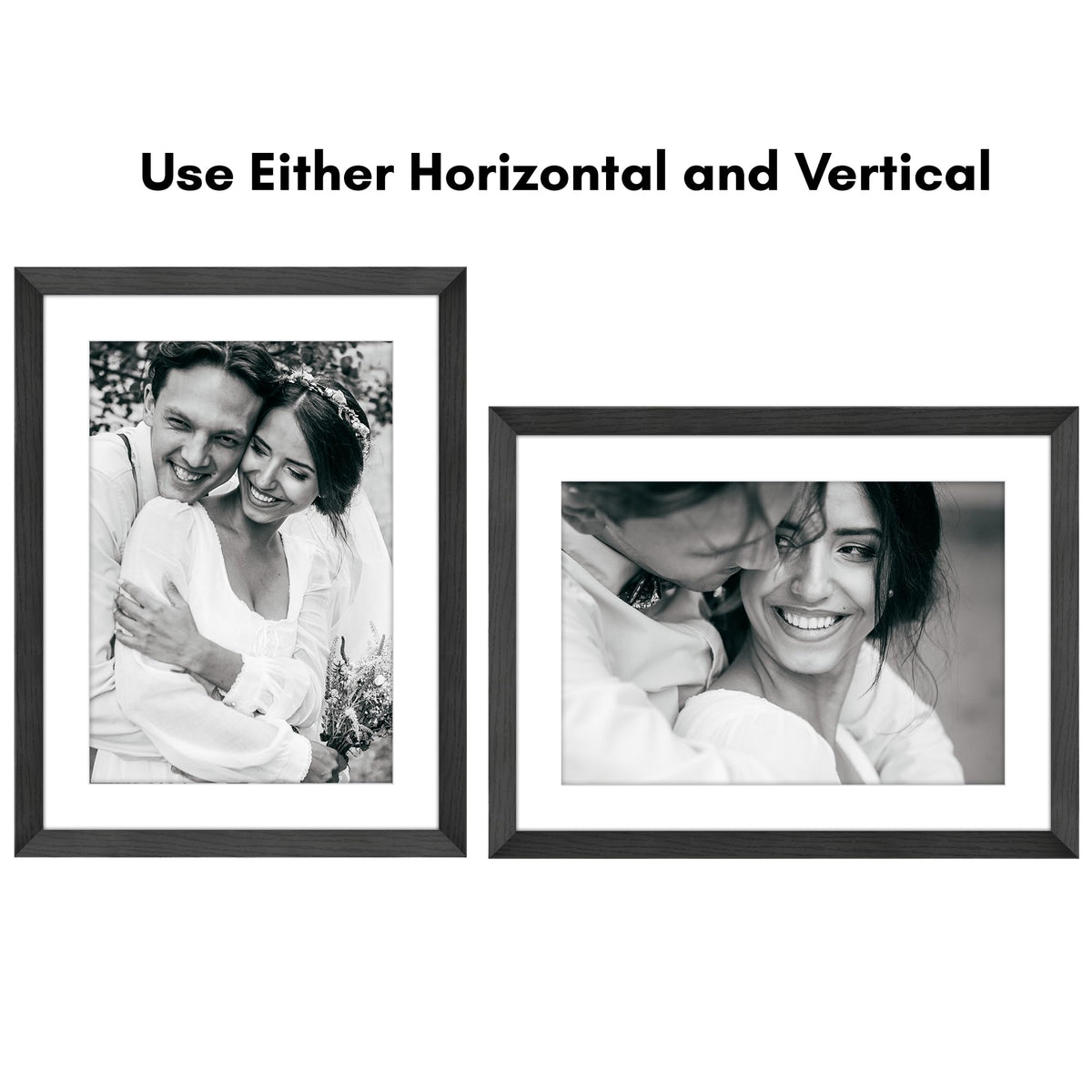 Americanflat Hudson frame shows easy vertical or horizontal wall mounting.