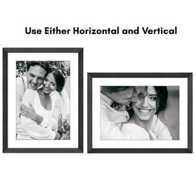 Americanflat Hudson frame shows easy vertical or horizontal wall mounting.