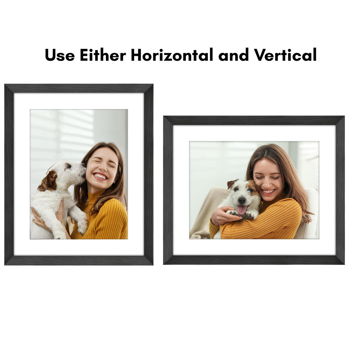 Americanflat Hudson frame hanging hardware enables easy vertical or horizontal wall display