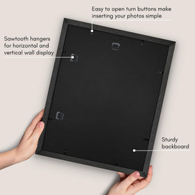 Americanflat Hudson frame interior supports easy photo swap to keep memories pristine