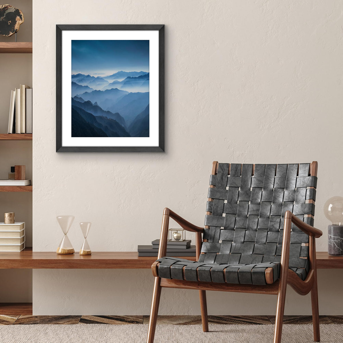 Americanflat Hudson frame mounted vertically for wall display