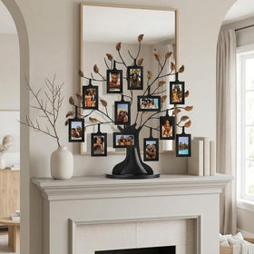 Americanflat mantle and desk display fits shelves, mantles, or tabletops.