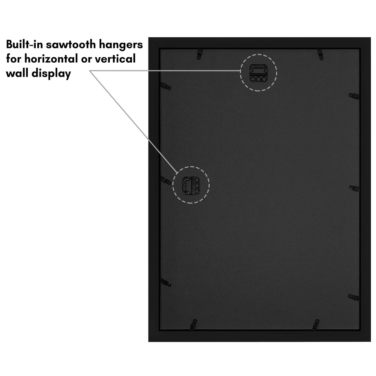 Americanflat metal tab closures enable quick photo swaps