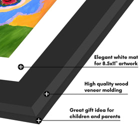 Americanflat built-in keyholes enable flexible horizontal or vertical wall mounting.