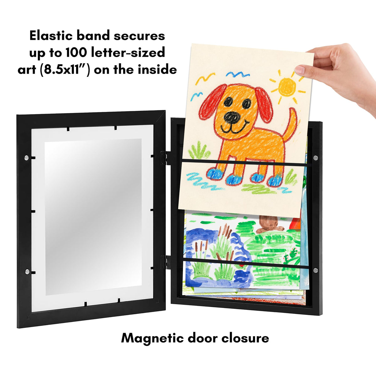 Americanflat easy front-loading design lets you swap artwork without removing the frame.