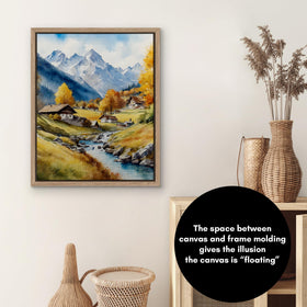 Americanflat open-back MDF frame with woodgrain for clean presentation