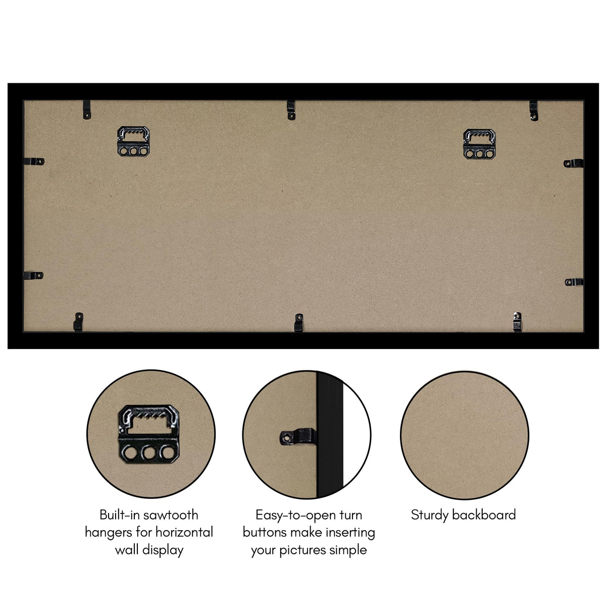 Americanflat photo-mat detail ensuring secure placement and tidy presentation