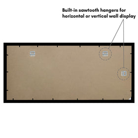 Americanflat polished plexiglass front delivers a clear, dust-protected photo view
