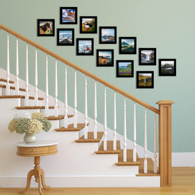 Americanflat polished plexiglass frame offers a pristine viewing surface.