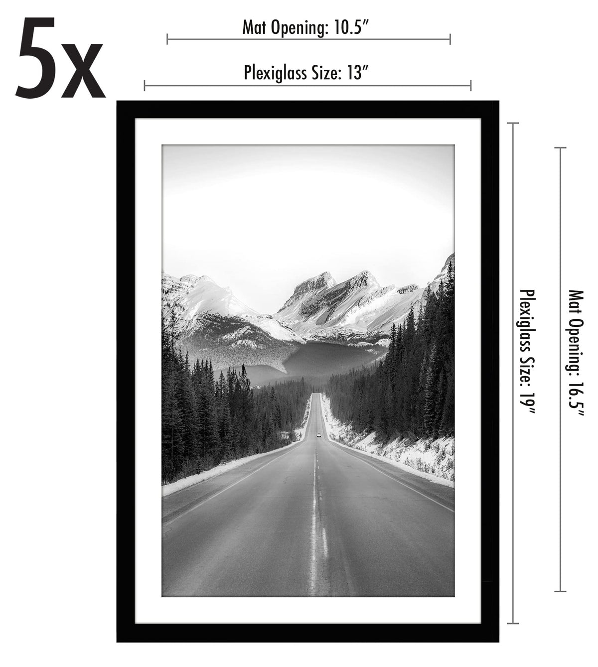 Americanflat polished plexiglass front protects photos from dust while viewing clearly