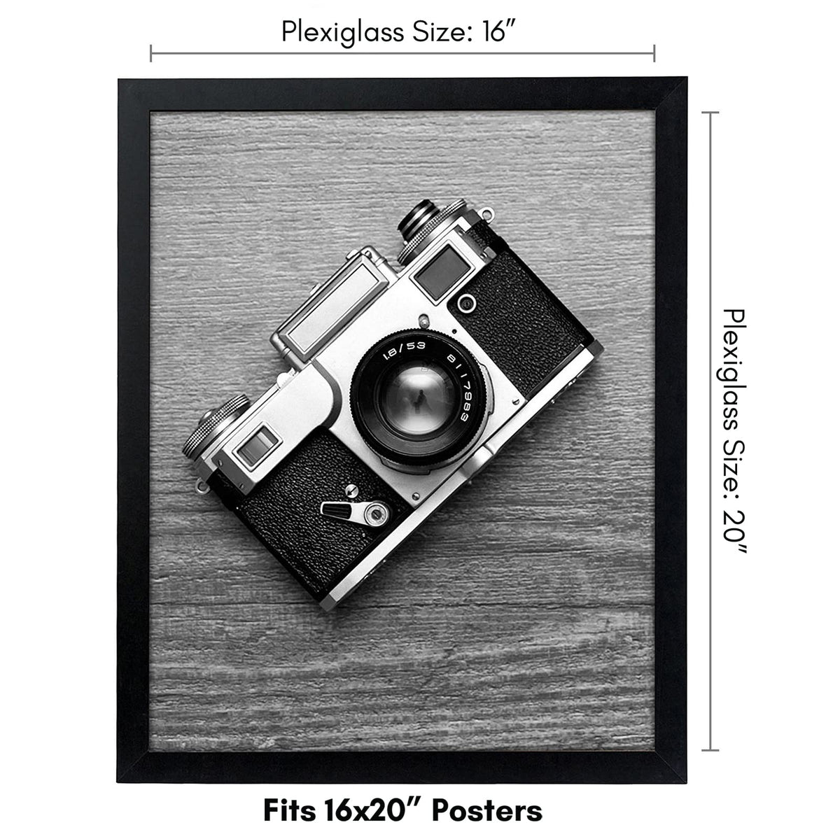 Americanflat polished plexiglass front preserves photos with crystal clarity.