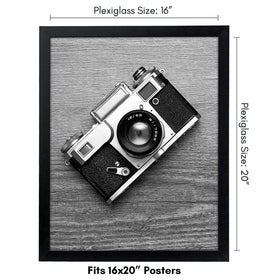 Americanflat polished plexiglass front preserves photos with crystal clarity.