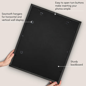 Americanflat polished plexiglass front protects prints from dust.