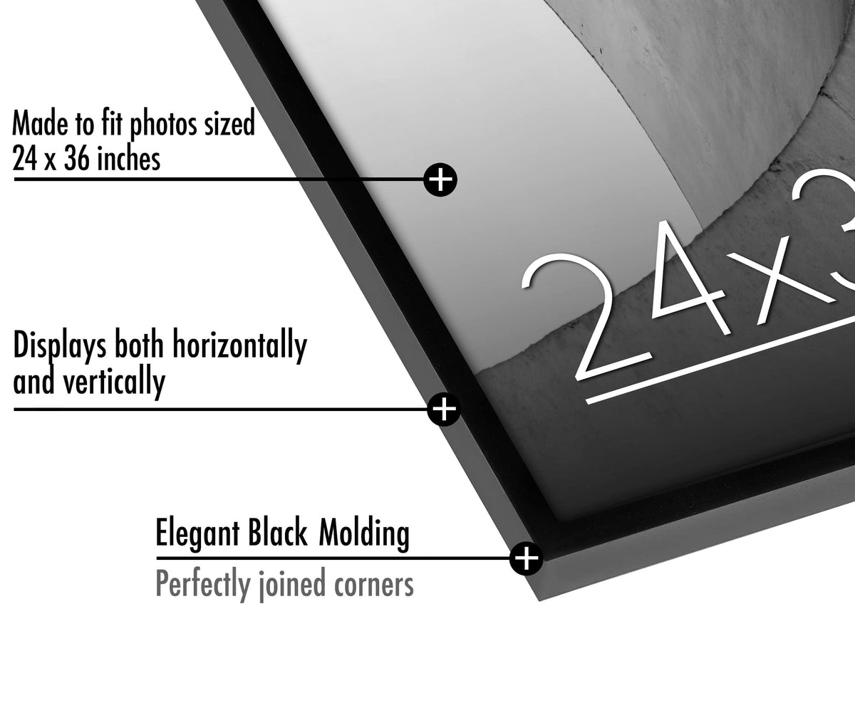 Americanflat included hanging hardware enables vertical or horizontal wall installation.