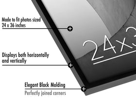 Americanflat included hanging hardware enables vertical or horizontal wall installation.