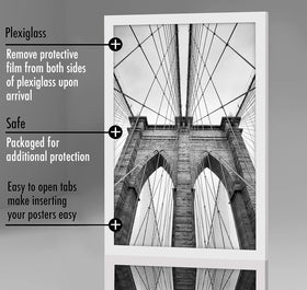 Americanflat protective plexiglass guards against dust and scratches.
