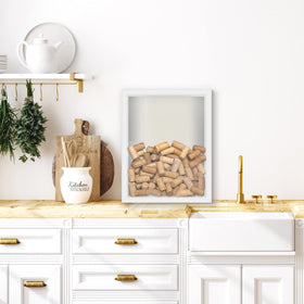 Americanflat hanging hardware supports vertical or horizontal wall display.
