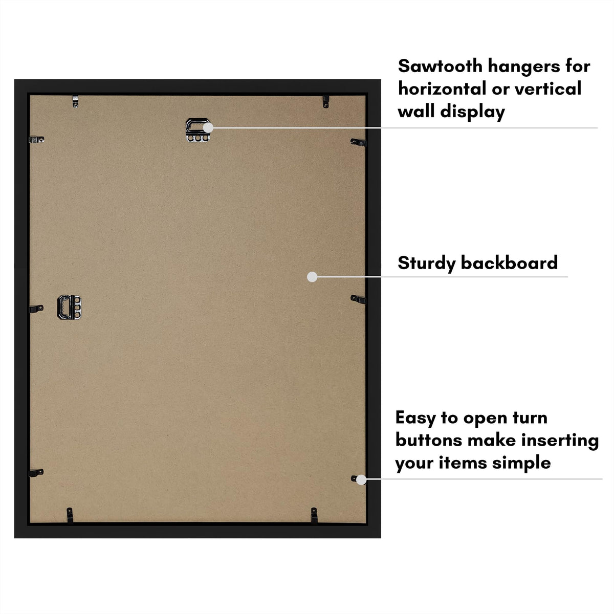 Americanflat shadow box soft felt back protects memories