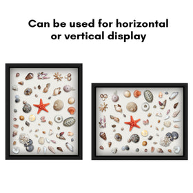 Americanflat shadow box with wall hanging hardware for versatile mounting