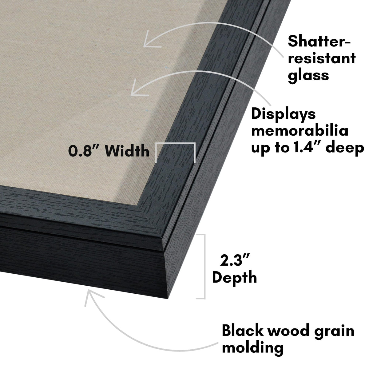Americanflat deep interior depth supports bulky keepsakes while staying tidy.