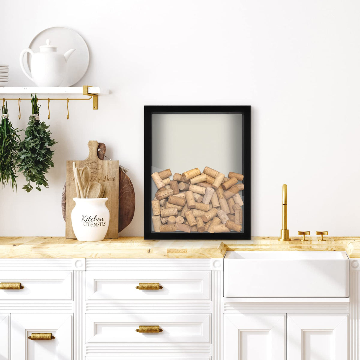 Americanflat black finish 11x14 shadow box blends with any decor.