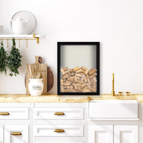 Americanflat black finish 11x14 shadow box blends with any decor.