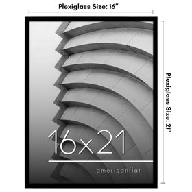 Americanflat slim black border frame offers modern wall elegance.
