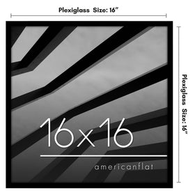 Americanflat slim black frame highlights memories with a modern gallery-ready look.