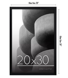 Americanflat slim black frame highlights memories with a modern, unobtrusive molding.