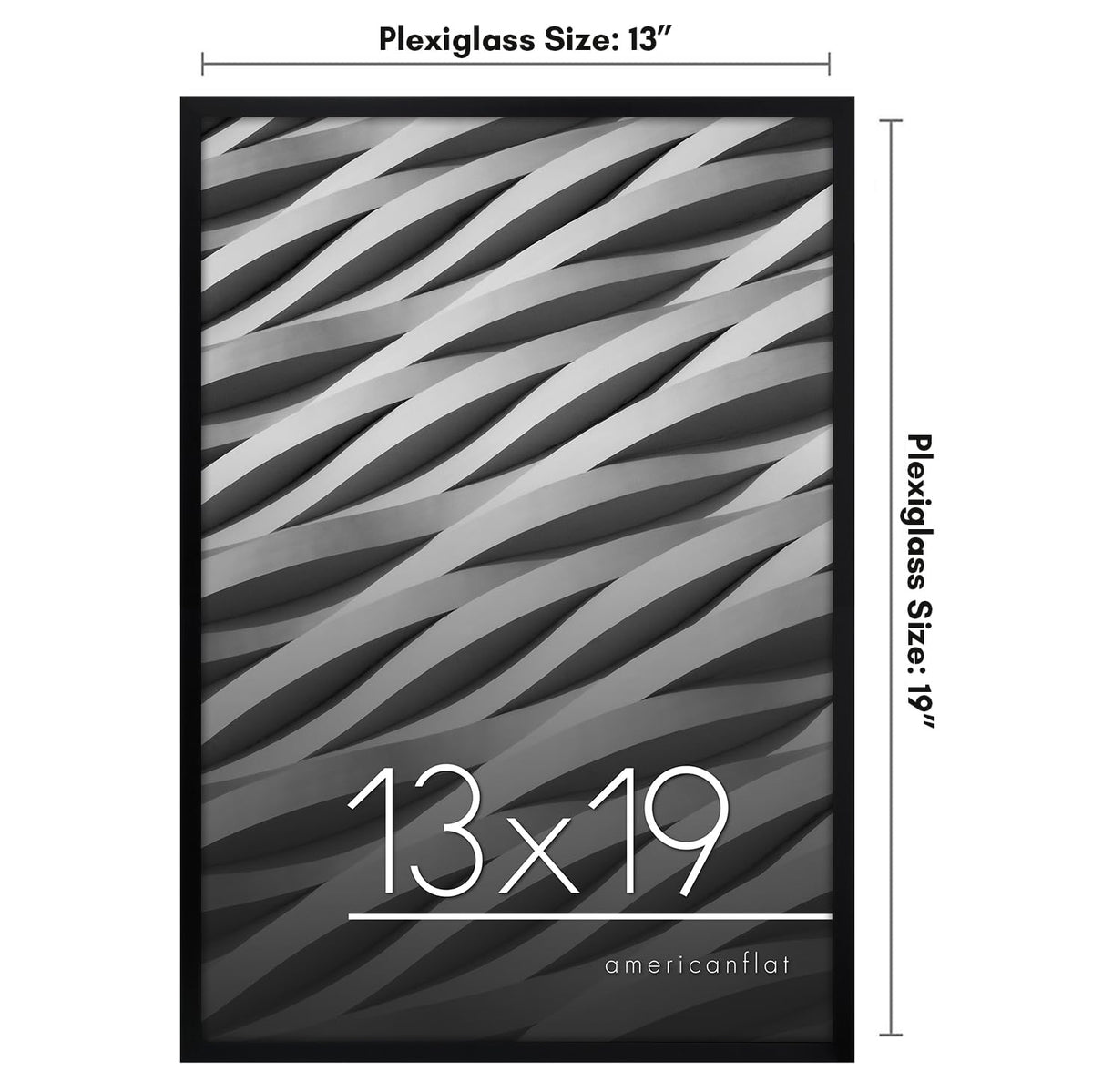 Slim black frame with slim molding to elevate wall decor
