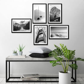 Americanflat slim black frame adds modern, timeless style to spaces