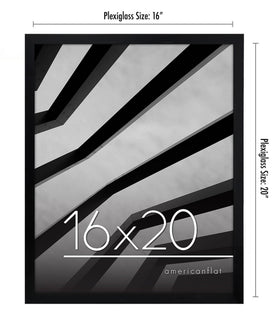 Americanflat slim black frame showcasing a modern border
