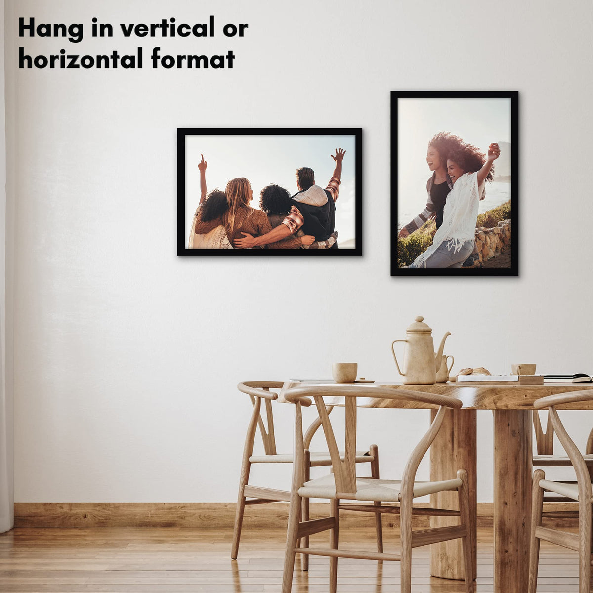 Americanflat frame includes a sturdy backboard for secure wall display.