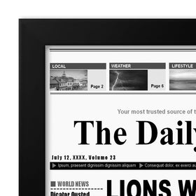 Sturdy backboard ensures articles stay flat and secure in Americanflat frame