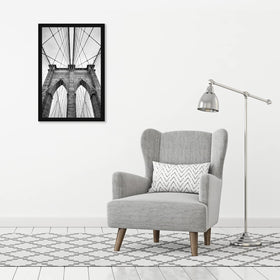 Americanflat 20x30 frame uses turn points for easy photo swapping.