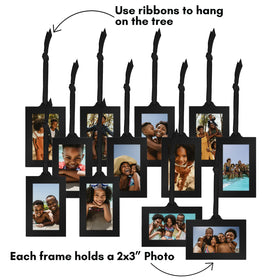 Americanflat twelve 2x3 frames hold memories in a sleek vertical layout.