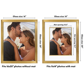 Americanflat Veranda polished plexiglass front protects memories from dust and scratches.