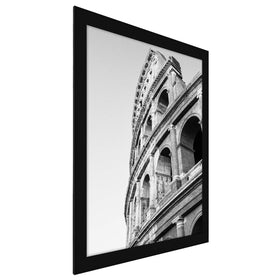 Frame supports vertical and horizontal wall layouts