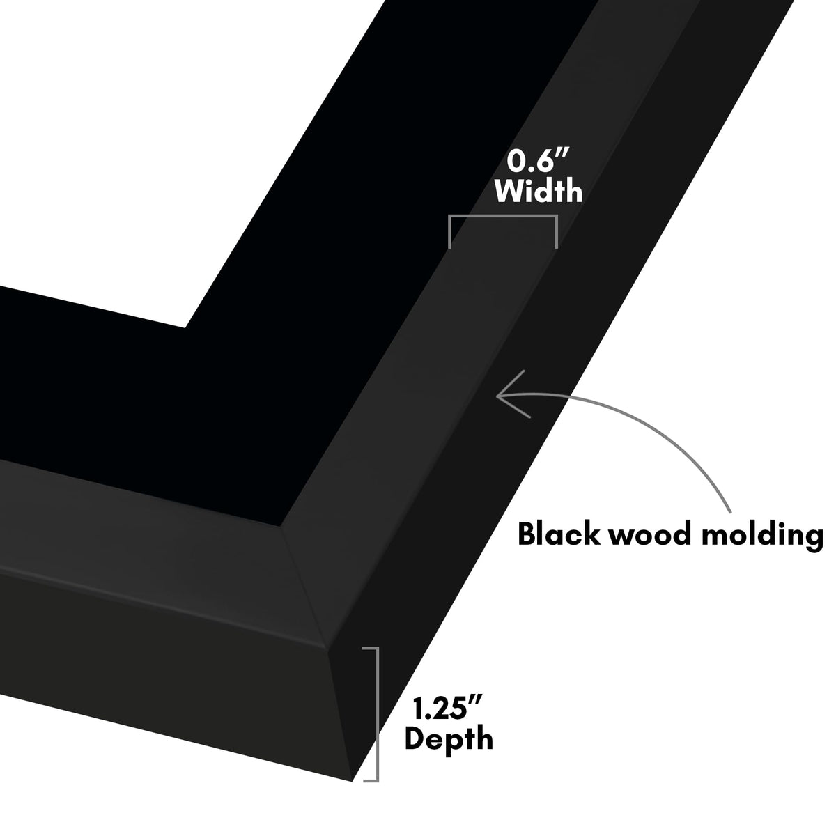 Americanflat frame displays canvases vertically or horizontally for versatile wall layouts.