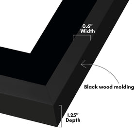 Americanflat frame displays canvases vertically or horizontally for versatile wall layouts.