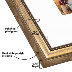 Americanflat antique-style molding adds depth to portraits and artwork.
