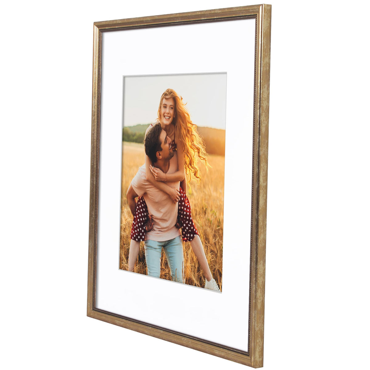 Americanflat frame includes mat option for 11x14 display.