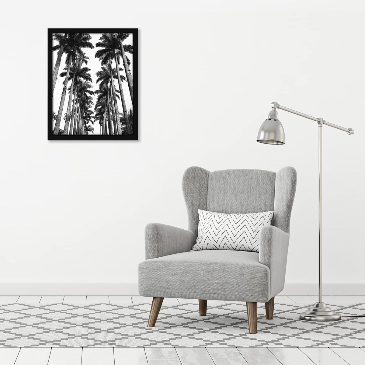 Americanflat wall frame shown vertical and horizontal for versatile setup.