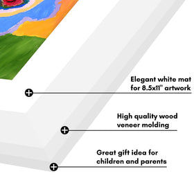 Built-in keyholes allow horizontal or vertical wall mounting.