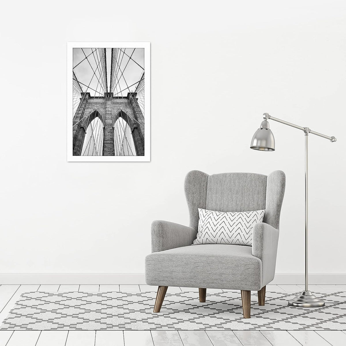 Americanflat white finish adds timeless elegance to spaces.
