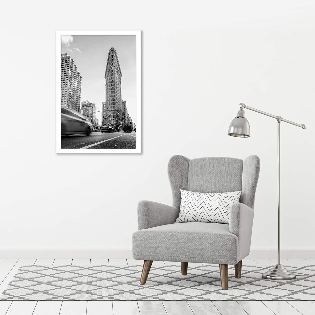 Americanflat white frame adds a clean, versatile backdrop for photos or artwork.