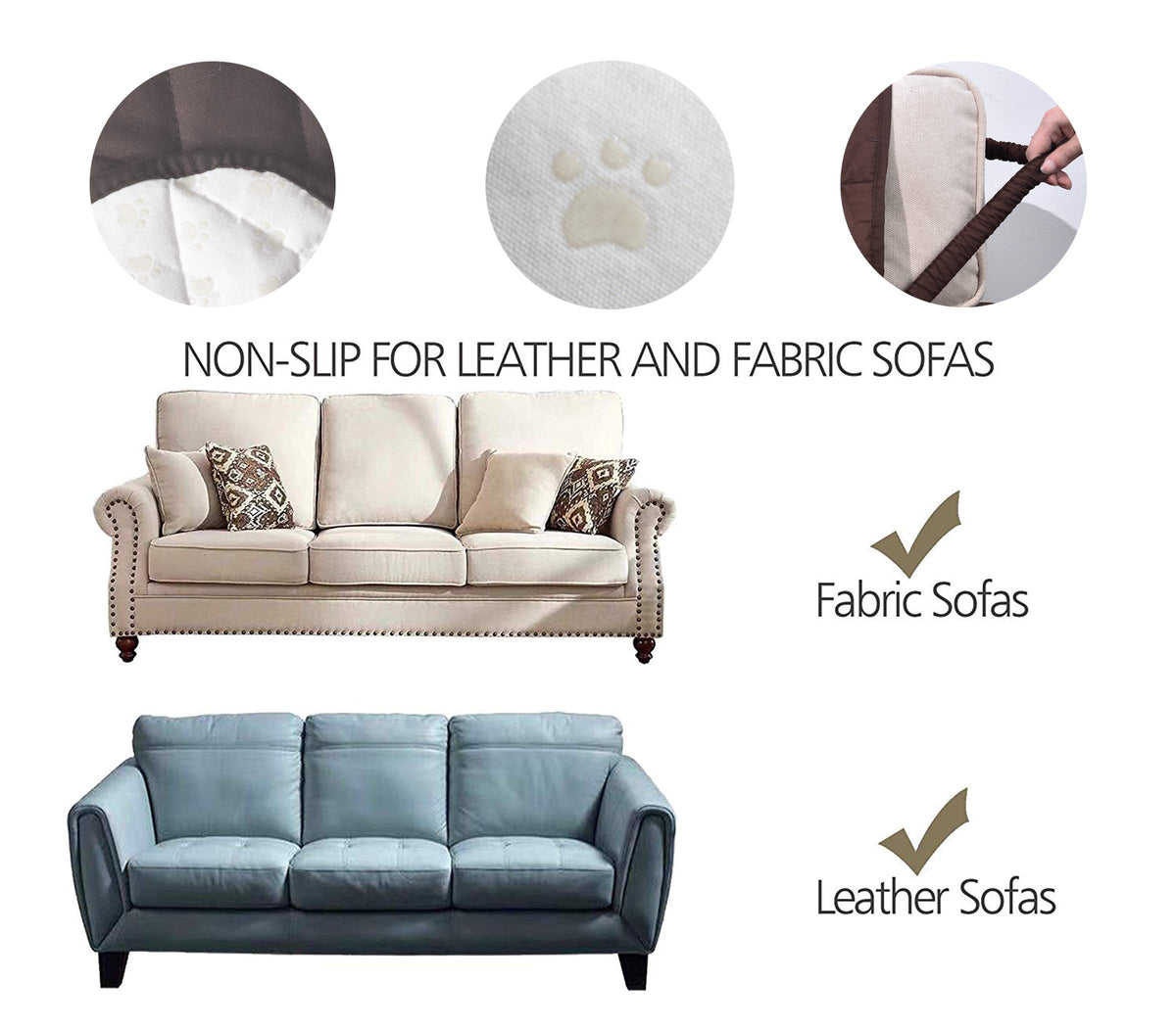 Ameritex anti-slip silicone paw design keeps the cover in place.