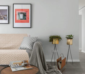 Ameritex beige recliner cover in a cozy living room setup
