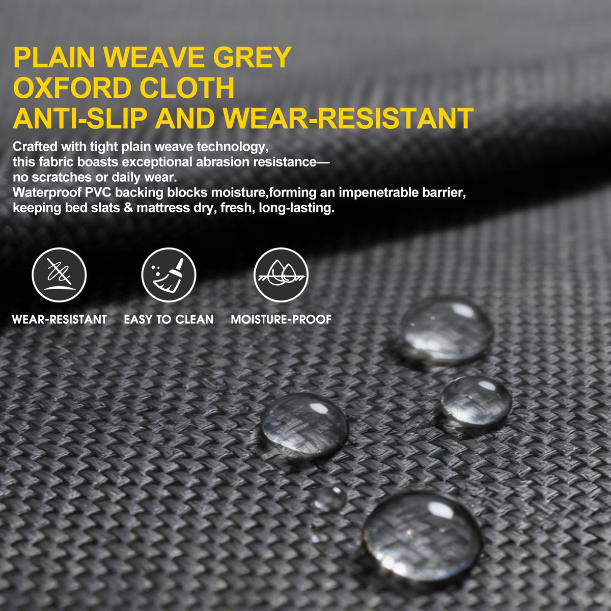 Ameruse Queen Bunkie Board breathable surface promotes airflow under the mattress.