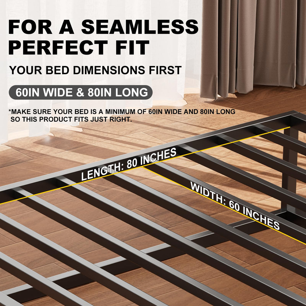 Ameruse Queen Bunkie Board foldable and portable for travel and guest rooms.
